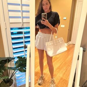 Laurent Effel St. Barth Birkin Style White Handbag